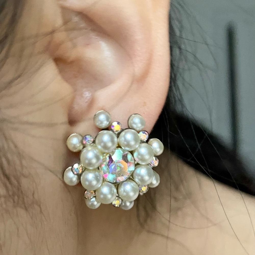 Vintage clip on earrings